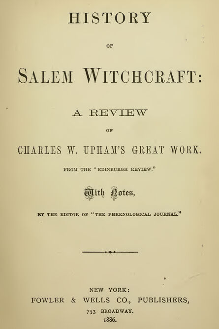 1886 | Salem Witchcraft Planchette Mystery and Modern Spiritualism