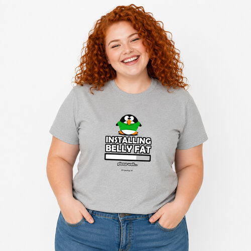 'Installing Belly Fat' Adult T-Shirt