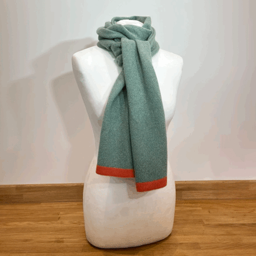 Cashmere jacquard scarf