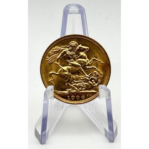 1906 King Edward V11 full gold sovereign