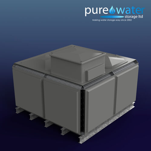 PW.2X2X1.TIF.AB - 5315 LITRE SECTIONAL WATER TANK, TOTALLY INTERNALLY FLANGED (TIF) C/W FVH