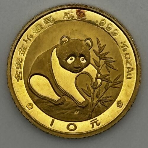 1988 gold 1/10th Chinese panda coin