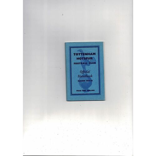 Tottenham Hotspur Football Handbook 1954/55