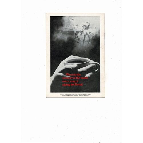 1969 England v Wales Football Programme