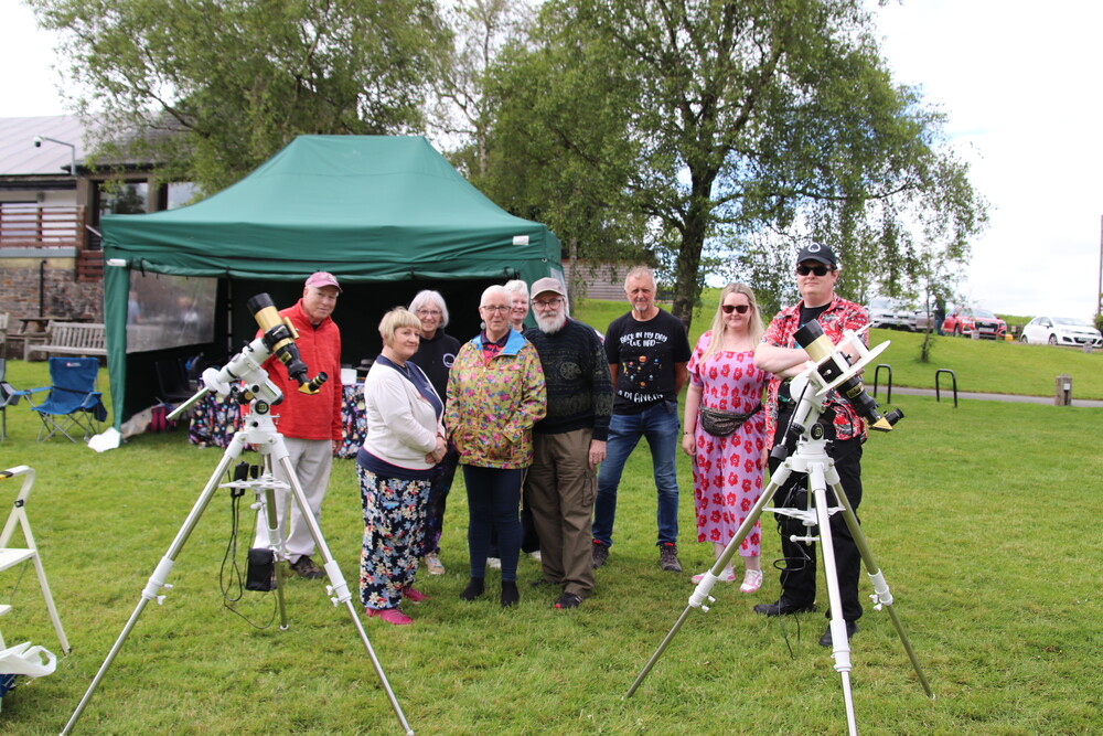 SAFE solar viewing Bannau Brychieniog June 22 nd 2024