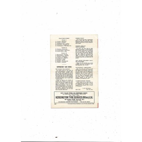 1965/66 Brentford v Oldham Athletic Football Programme