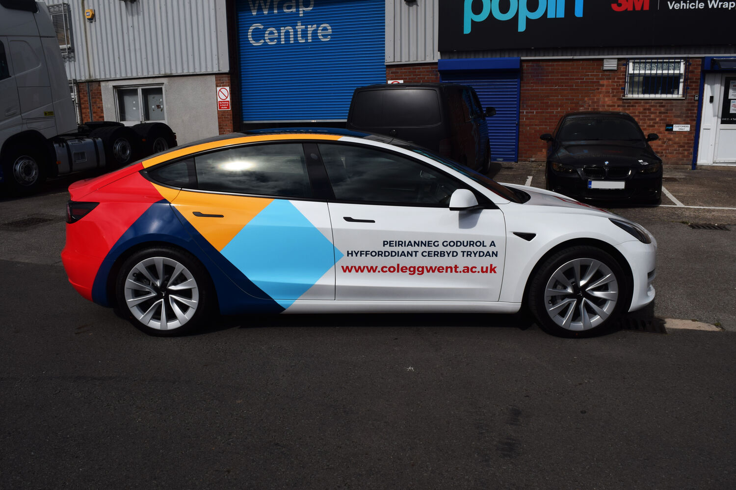 Coleg Gwent - Tesla Model 3