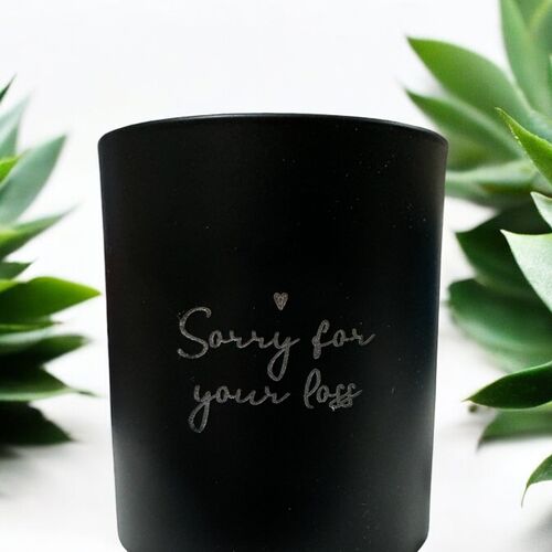 Sorry for your loss candle
