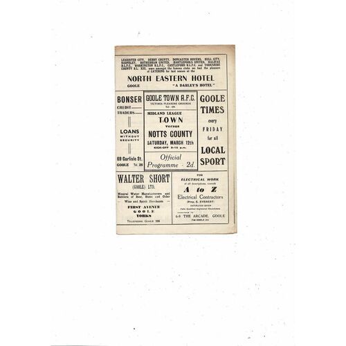 Goole Town Home Football Programmes