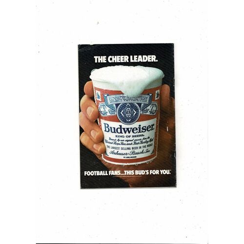 1987 St Helens Town v Warrington Town FA Vase Final Football Programme