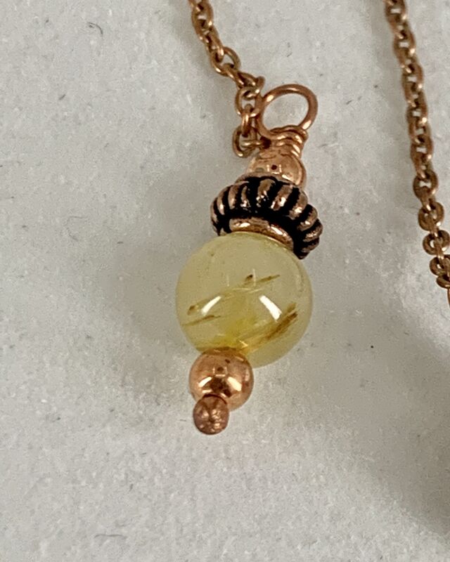 Copper Lariat Necklace