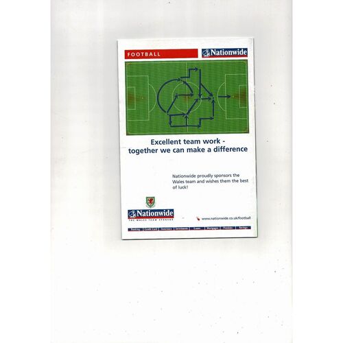 2001 Wales v Poland World Cup Football Programme