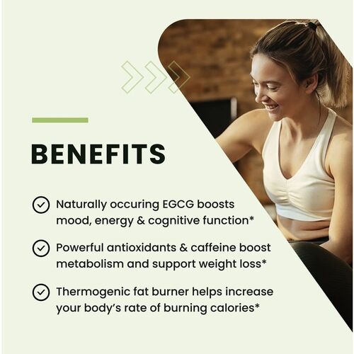 Nobi Nutrition Premium Green Tea Extract Fat Burner - 120 Capsules