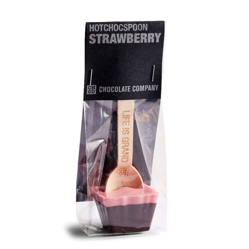 Strawberry Spoon HotChocSpoon by Chocolate Company 50g