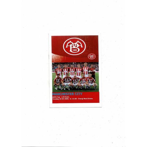 Aalborg BK v Manchester City Official Match Guide & Unofficial UEFA Cup Football Programme 2008/09