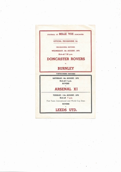 Many Football Programmes listed today