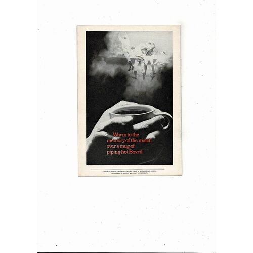 1969 England v France Football Programme