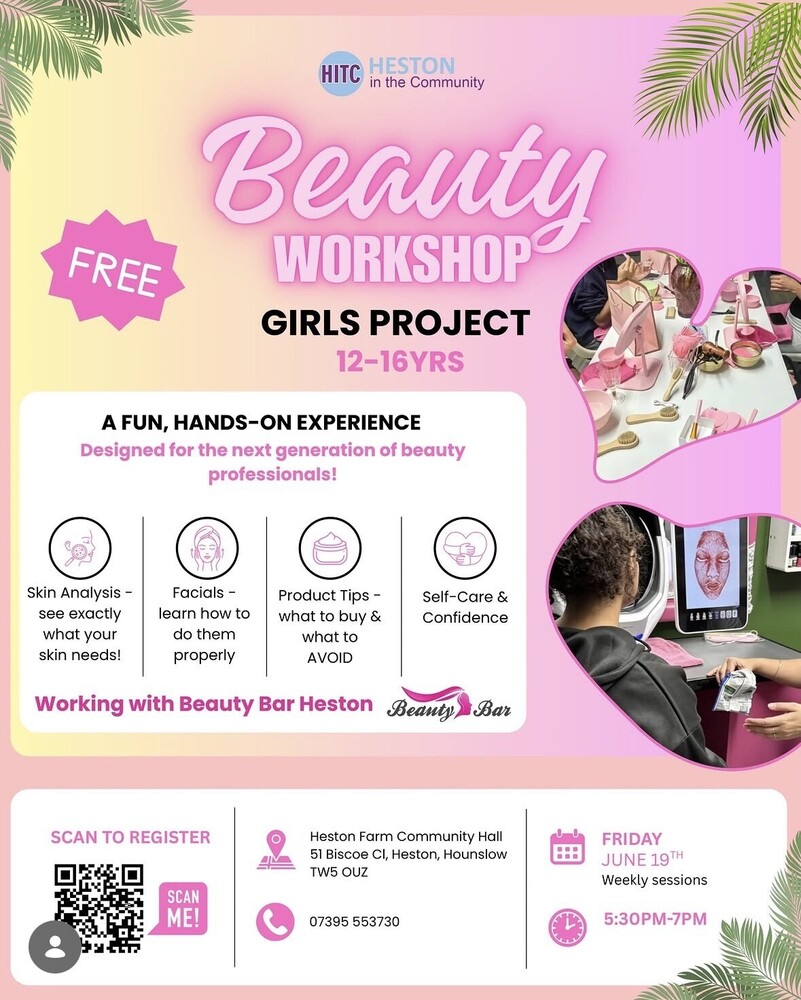 Girls beauty workshop  | Heston In The Community 
