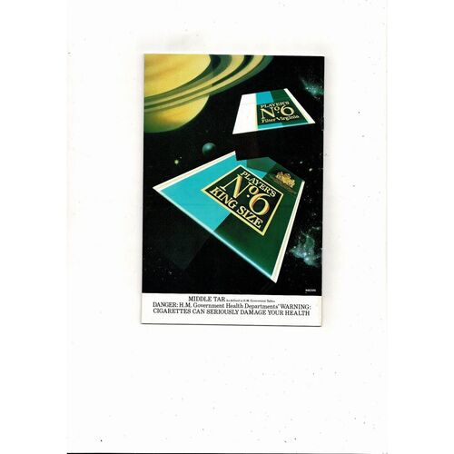 1981 England v Scotland Football Programme Brown Cover