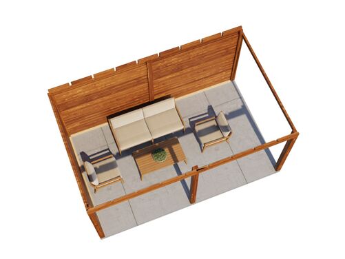 4.88mtr x 3.0mtr 28mm walled Gazebo