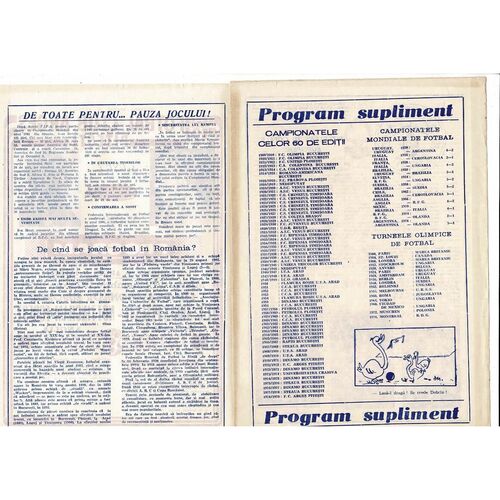 Arges Pitesti v Nottingham Forest European Cup 1979/80