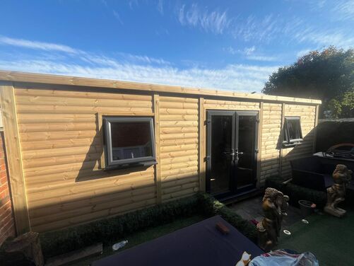 #PVC082 24x10 Pent Summer House