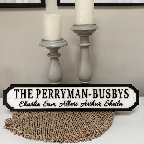 Customised Family Street Signs