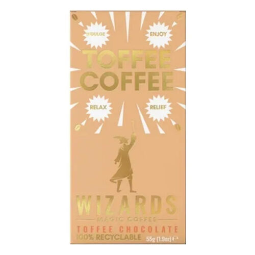 The Wizards Magic Coffee Chocolate Bar - Toffee 55g