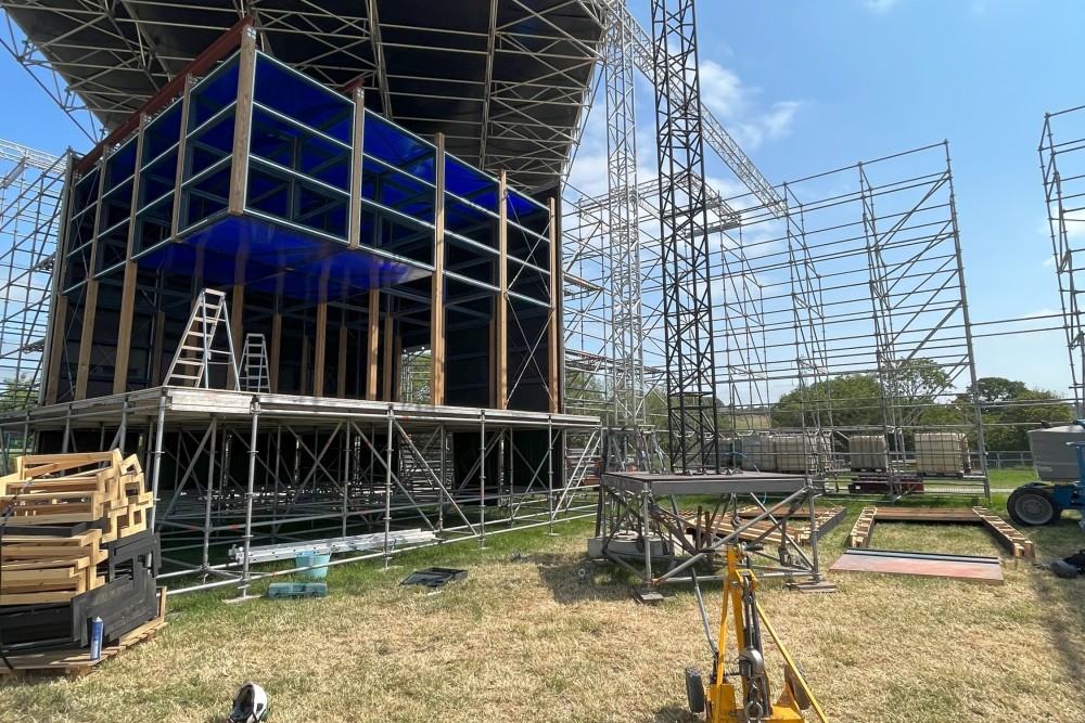 Securing of Stages  - Glastonbury
