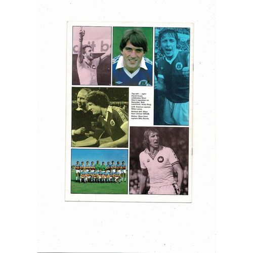 1980 West Ham United v Everton FA Cup Semi Final Replay Football Programme