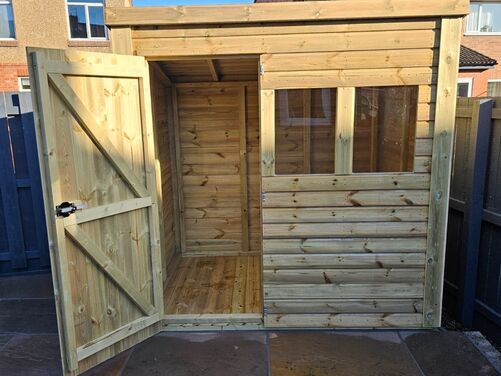 7x5 Pent Storage Shed