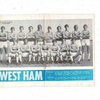 Dinamo Tbilisi v West Ham United European Cup Winners Cup Football Programme 1980/81 West Ham Copy
