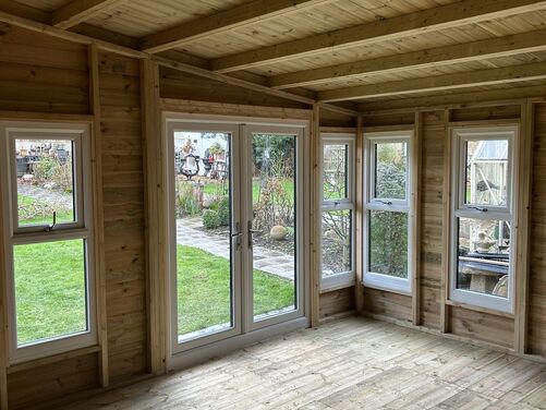 24x14 Apex Summer House home Office/Bar/Gym
