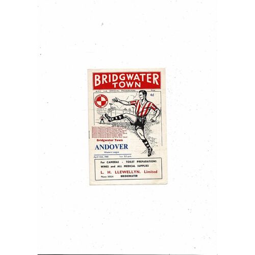 1967/68 Bridgewater Town v Andover Football Programme