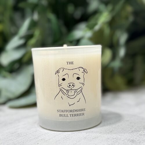 The Staffordshire Bull Terrier Candle