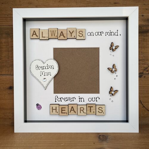 Customised Memorial Photo Frame | LED Memorial Picture Frame | Photo Frame| Heaven quote Copy