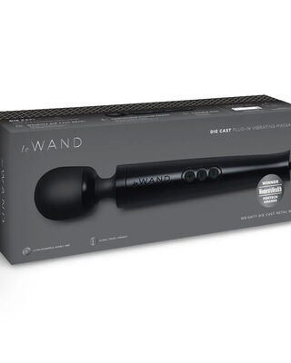 Le Wand Diecast Plug-In Massager Black