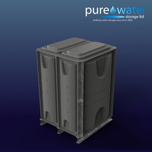 PW.1x1x1.5.IFB.DIV.AG(0.5+0.5) - 1500 LITRE DIVIDED SECTIONAL WATER TANK, INTERNALLY FLANGED BASE (IFB)