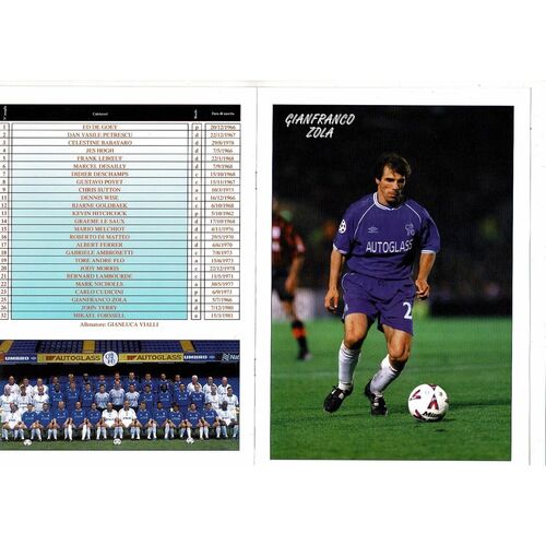 AC Milan v Chelsea Champions League Football Programme 1999/00