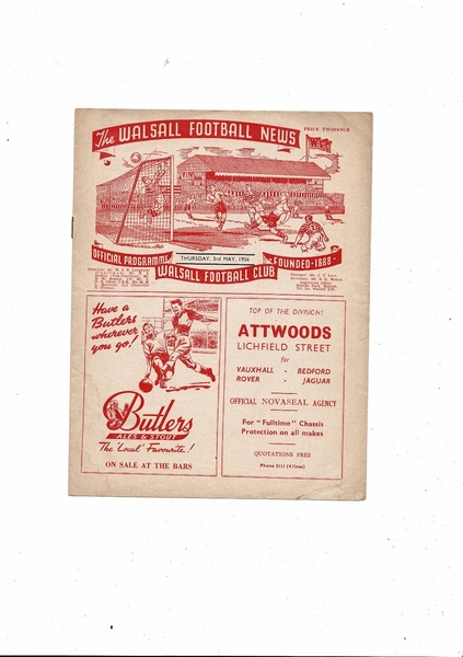 Football Programmes being listed today