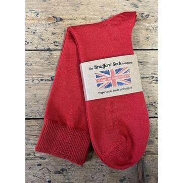 Bradford Sock Co - Thin Wool Red