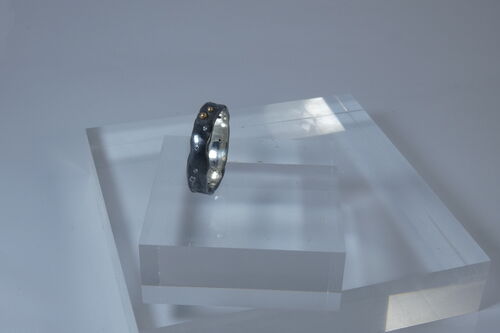 Night Sky Reticulated and Granulated Ring