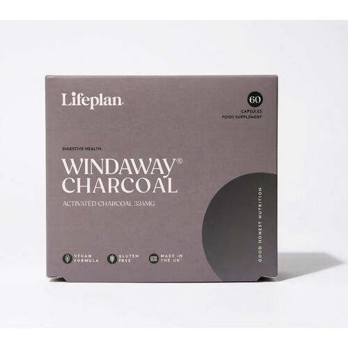Lifeplan WindAway Activated Charcoal 334mg - 60 Capsules