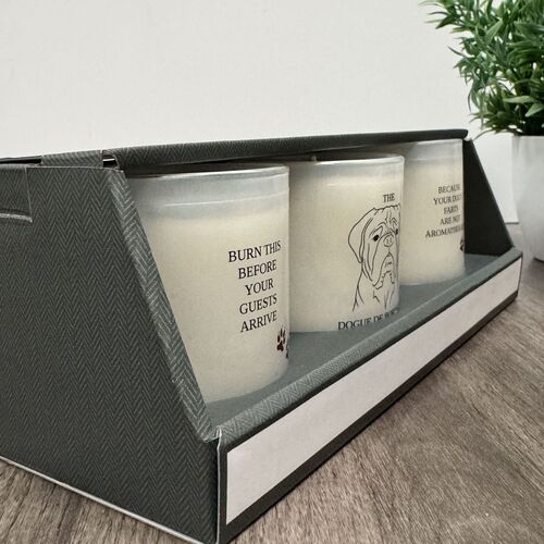 Trio Of Dog Candles