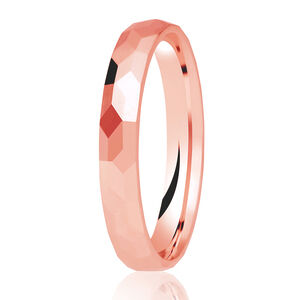 Highly polished hammered band