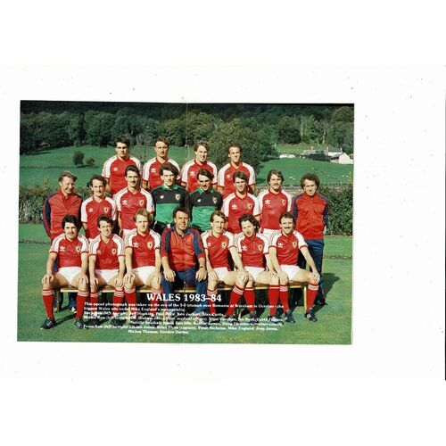1983 Wales v Yugoslavia European Championship Football Programme @ Cardiff City