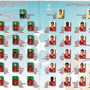 Lille Metropole v Manchester United League Football Programme 2006/07