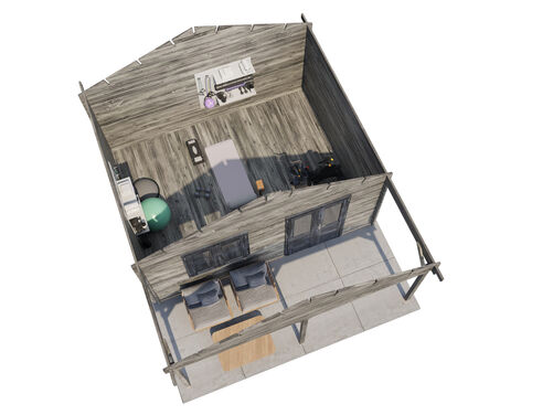 500cm x 400cm + 200cm Front Canopy