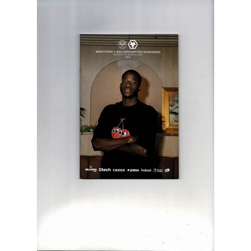 2025/26 Brentford v Wolves Football Programme