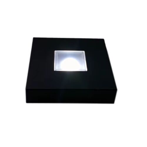 Quality Square / Rectangular LED light base, lights up your crystal to beautiful masterpiece at night.